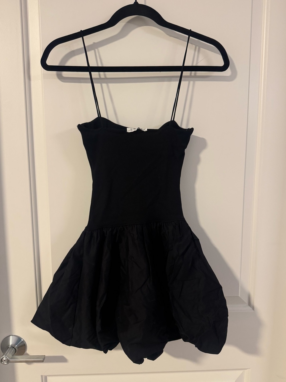 Zara Black Spaghetti-Strap Party Dress Womens Size Small